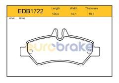ARKA BALATA FİŞLİ CRAFTER 2.5 TDI 06 -SPRINTER 6.06 İKAZ KABLOLU GDB1697-FVR1780-LP1983