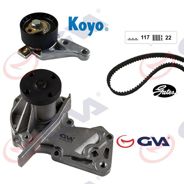 TRİGER SETİ DEVİRDAİMLİ FIESTA 4 - 5 98 05 FUSION 02 08 1.6 16V FOCUS 2 04 08 1.6 16V MAZDA 121 3 1.25 96 04 VOLVO S40 2 1.6 05 12 V50 05 12 MAZDA 2 1.25 / 1.4 / 1.6 04 12 KTB286-7S7G8591A2C