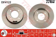 ARKA FREN AYNASI ELANTRA 00-06 LANTRA 90-95 258x10x8
