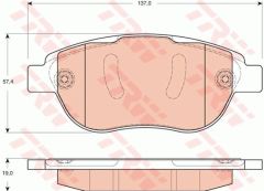 x ÖN BALATA P207 02/06 P307 08/00 DOBLO 01 PART 04/03 BERLINGO 10/00 C3 03/02 C4 11/04 XSARA 00