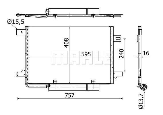 KLIMA RADYATORU MERCEDES W169 W245