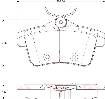 ARKA BALATA P308 1.6GTI 010 P3008 1.6VTI-1.6THP-1.6HDI-2.0HDI 09 P5008 1.6 16V-1.6HDI-2.0HDI 09