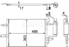 KLİMA RADYATÖRÜ KONDANSER OPEL MERIVA A 1.6 1.4 16V 1.7 DTI 1.8 03-10