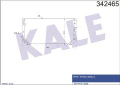KLİMA KONDENSERİ TOYOTA COROLLA-COMPACT-LİFTBACK-WAGON AL-AL