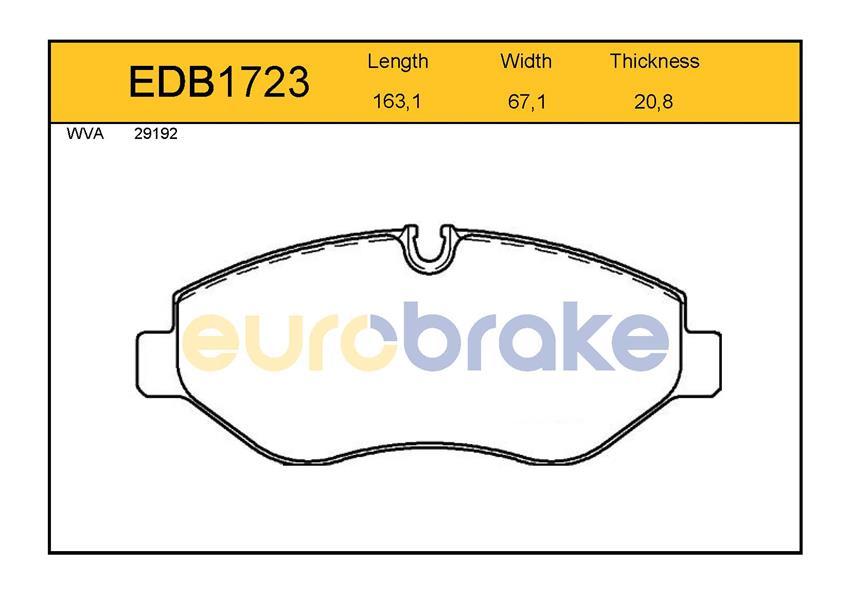 ÖN BALATA FİŞSİZ CRAFTER 2.5 TDI 06 -SPRINTER 6.06 VIANO VITO 03 GDB1698-FVR1778W-LP1982
