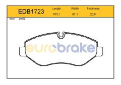 ÖN BALATA FİŞSİZ CRAFTER 2.5 TDI 06 -SPRINTER 6.06 VIANO VITO 03 GDB1698-FVR1778W-LP1982