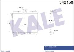 RADYATÖR GETZ 03-05 1.3-1.6 MEK AC KLİMASIZ 494x385x20 AL/PL/BRZ