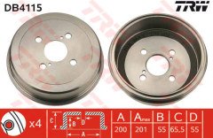 ARKA FREN KAMPANASI COROLLA/SW 92-97 EE101-111/AE101-111/AE102/CE110 200x201x55x66 4-2D