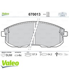 ÖN BALATA NISSAN JUKE 2010 350 Z 03 MAXIMA QX 88-99 2.0I-PULSAR 14 SUZUKI SX4 06