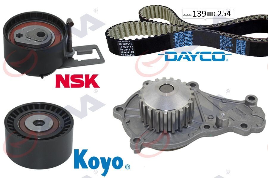 EKSANTRİK GERGİ KİTİ DEVİRDAİM SU POMPASI P206-P207-P307-P2008-C1-C2-C3 1 2 2 C3 PLURIEL XSARA 2 1.4 HDI D V4TD FIESTA 1.4 TDCI 1609417380-2S6Q8591BA