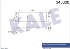 TURBO RADYATÖRÜ INTERCOOLER MEGANE 2-SCENIC 2 1.5DCI-1.9DCI AL-PL-BRZ 586x187x40