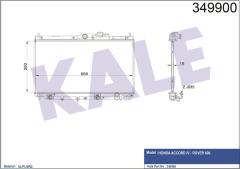 RADYATÖR ACCORD 4 OTOMATİK AL/PL/BRZ 350x668x16