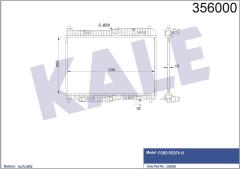 MOTOR RADYATORU FIESTA CB1 08 12 VI 08 1.4 EFI AT 1.4 1.6 OTOMATIK ŞANZIMAN 350 538 16
