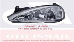 FAR SİNYAL SOL CORSA C 09/00-02 ELEKTRİKLİ H7 H7