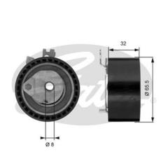 x T43064-EKSANTRİK GERGİ RULMANI MEGANE I-2-3-CLIO 2-3-KANGOO-LAGUNA-DUSTER-LOGAN 1.4-1.6-16V K4M-K4J