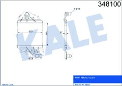 TURBO RADYATÖRÜ INTERCOOLER CLIO 2 1.5DCI AL/PL/BRZ 345x370x27