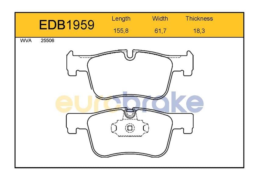 ÖN BALATA BMW 1 SERİ F20 118İ 120D 10 3 SERİ F30 316D 318D 320İ 320D F21 11 F31 F33 F34 F84 GDB1934-FDB4489-LP2285
