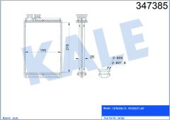 KALORİFER RADYATÖRÜ PARTNER 08 BERLINGO 08 1.6 HDI-VTI P407 04 C4 06 C5 08 1.6 HDI-THP 290X129X26