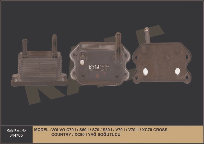 YAĞ SOĞUTUCU VOLVO S60 2.0T 00 S80 2.8T6 3.0 98-06 V70 97-04 XC90 02 XC70 S70 97-00 C70 98-05