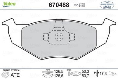 ÖN BALATA POLO 95-01 FABIA 02-14 CORDOBA 98-05 GDB1274 17.30 MM