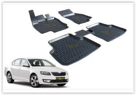PASPAS 3D X-MAT HAVUZLU SKODA OCTAVIA 13 SİYAH