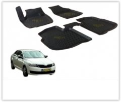 PASPAS 3D X-MAT HAVUZLU SKODA RAPID 13 SİYAH