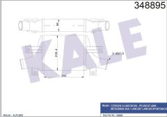 TURBO RADYATÖRÜ INTERCOOLER P4008 13 C4 12 ASX 10 LANCER VIII