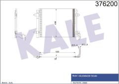 KLİMA KONDENSERİ VW TIGUAN AL/AL 540x450x16