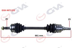 KOMPLE AKS SOL AURIS 1.4-1.6 07-11 661mm