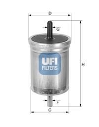 YAKIT FİLTRESİ B.Y TIP VOLVO 850 91-96 C70 CABRIO COUPE 98-05 S70 97-00 V70 97-00 XC70 97-02 S90 2.9 97-98 TIRNAKSIZ