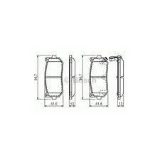 ARKA BALATA KIA CARENS 2 1.6-1.8-2.0 CRDİ 02 SHUMA 2 1.6 04 İKAZ KABLOLU 0986TB2321