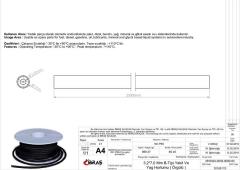 DIŞTAN ÖRGÜLÜ BENZİN YAKIT HORTUMU 3.2 mm x 7.0 mm NBR-B TİPİ-MAKARALI