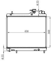 RADYATÖR BRAZİNG ACCENT ADMIRE 1.5 CRDI 02-05 MEK AC KLİMASIZ 458x360x16