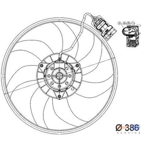 X 8EW351039-711 FAN MOTORU CORSA C 03 TIGRA 04 1.3CDTI-1.7CDTI AC