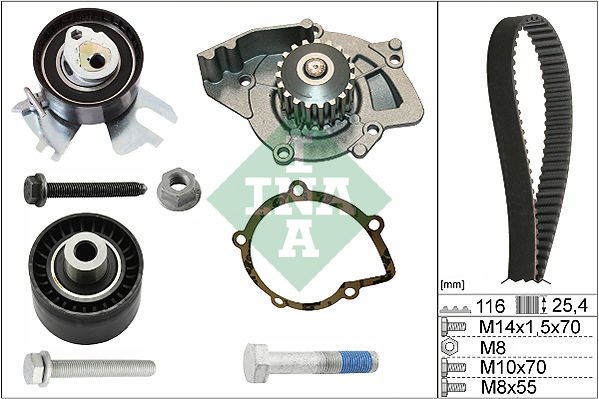 DEVİRDAİMLİ EKSATRİK GERGİ KİTİ P308-P407-P508-P3008-P5008-EXPERT-RCZ-JUMPY-C4-C5-C8-DS4-DS5- KUGA-MONDEO 2.0 TDCI-HDI TOYOTA PROACE 2.0 D