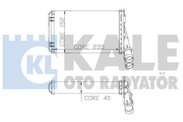 KALORİFER RADYATÖRÜ PARTNER-BERLINGO 1.9D-2.0HDI 97-08 -P306-XSARA-XANTIA-ZX 1.6-1.8-2.0-1.4HDI-1.5D 97-05 BEHER TİPİ