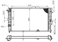 RADYATÖR BRAZİNG VECTRA A 90-95 CALIBRA A 94-97 AC MEK OTOM 615x368x26