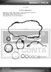 ALT TAKIM CONTASI CLIO-KANGOO-MEGANE-LOGAN-SANDERO 1.5DCI K9K TEFLON KEÇELİ METAL KARTERLİ
