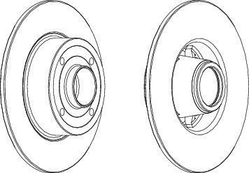 ARKA FREN AYNASI MEGANE 2 03 MODUS 04 CLIO 3 06 DOLU-RULMANLI 240x80.60x4D