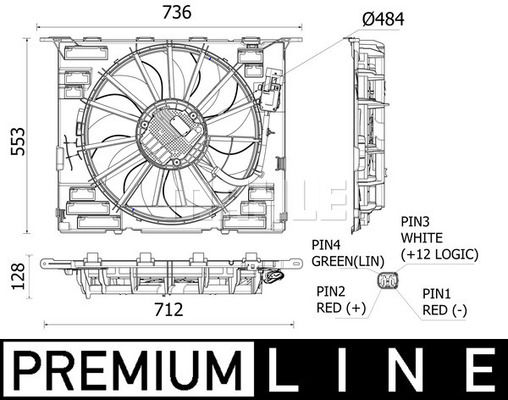 KOMPLE FAN 600 W 12 5 PREMIUM LINE BMW G30 G31 G32 17 20 G11 G12 15 19