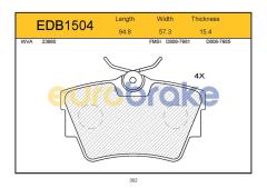 ARKA BALATA TRAFIC 3.01 06 14 VIVARO 8.01 06 14 PRIMASTAR 01 06 GDB1479-FVR1516-LP1745