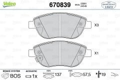 ÖN BALATA CORSA D BÜYÜK TİP 1.3 CDTI 07/06 FIAT 500L 12 0.9T 1.4 1.3D MTJ 1.6D MTJ