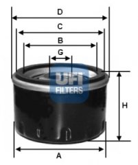 YAĞ FİLTRESİ ASTRA G 98-05 -ASTRA H-COMBO 05- -CORSA C 00- -VECTRA C 02- 1.4-1.6-1.6-1.8 16V-2.0T