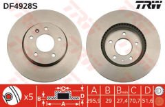 ÖN FREN AYNASI ADET ANTARA 2.4-3.2 V6-2.0CDTI 06 CAPTIVA 2.4-3.2-2.0D 06 296x29x5DLxHAVALI