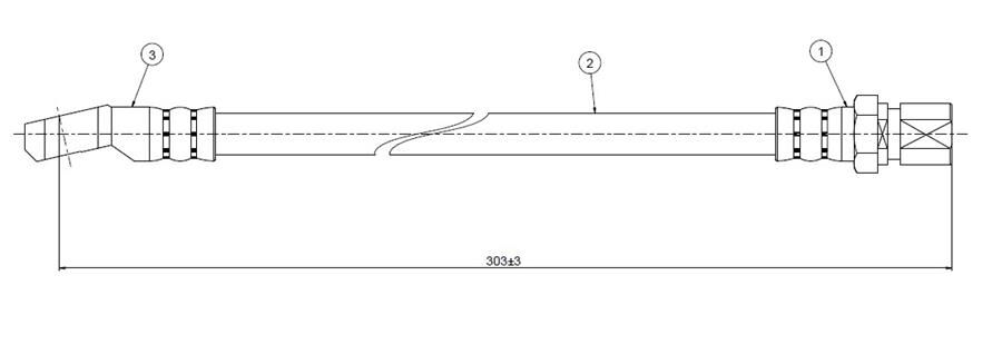 FREN HORTUMU ön Fiorino Van 83-88