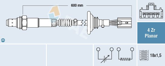 OKSIJEN SENSORU VOLVO S40 1 644 2.0 T4 00 03 V40 645 2.0 T4 00 04