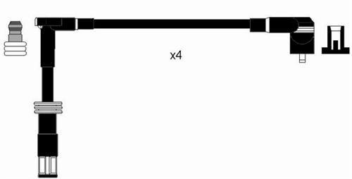 x BUJİ KABLOSU ALFA 156 166 GTV SPIDER 145 1.4İE TS 2.0 TS 1995-2001 146 1.4İE TS 2.0 TS 1995-2