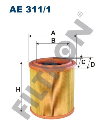 HAVA FİLTRESİ P106-PARTNER-BERLINGO 96- -SAXO 96-03 - XSARA 97-05 1.1i-1.4i