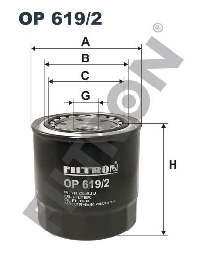 YAĞ FİLTRESİ TOYOTA COROLLA IX VERSO 2.0 D-4D 90HP 01/02-05/04 OP619.2