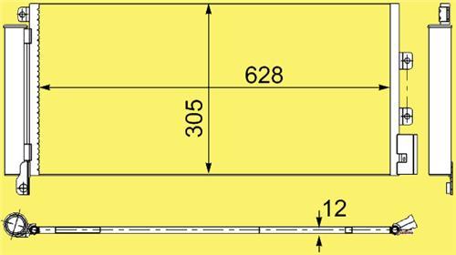 KLİMA KONDENSERİ LINEA 1.3 JTD 660x305x12